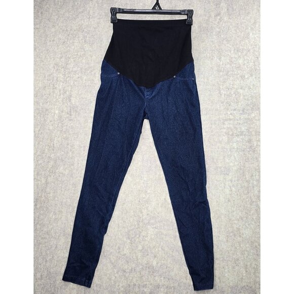 Time And Tru Maternity Jeggings Denim-Look Stretchy Bottoms S (4-6) - Picture 1 of 4
